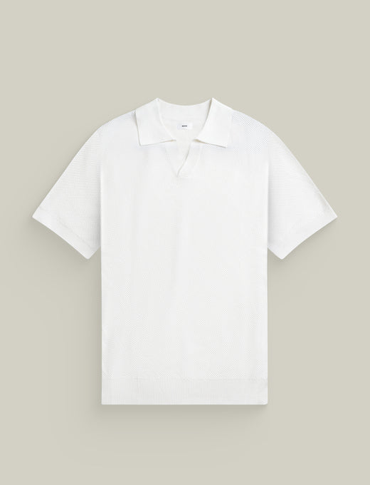 Buttonless Knit Polo