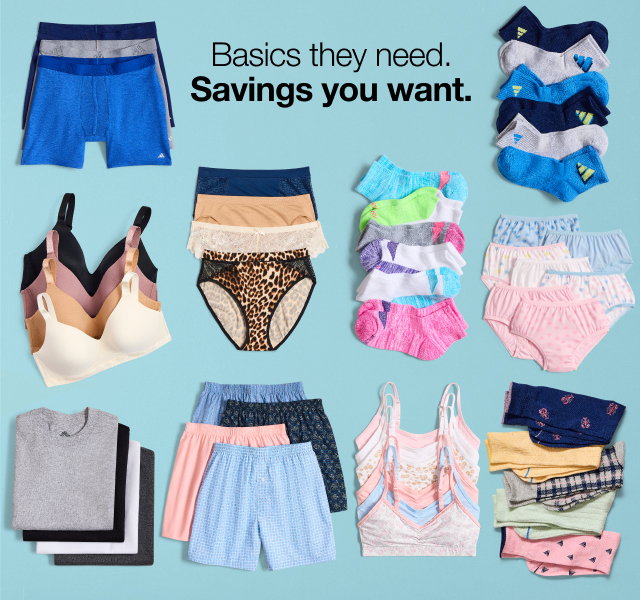 Basics they need. Savings you want.