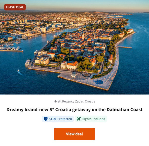 Dreamy brand-new 5* Croatia getaway on the Dalmatian Coast