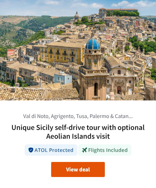Unique Sicily self-drive tour with optional Aeolian Islands visit