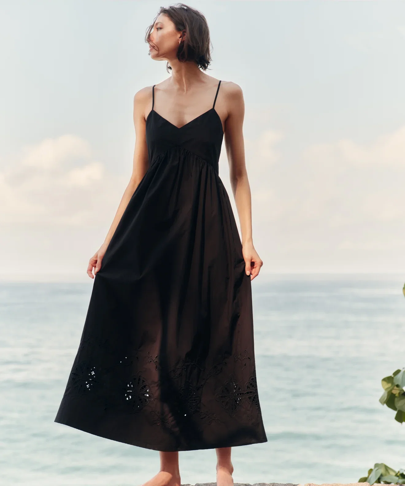 Image of Broderie Peninsula Dress
