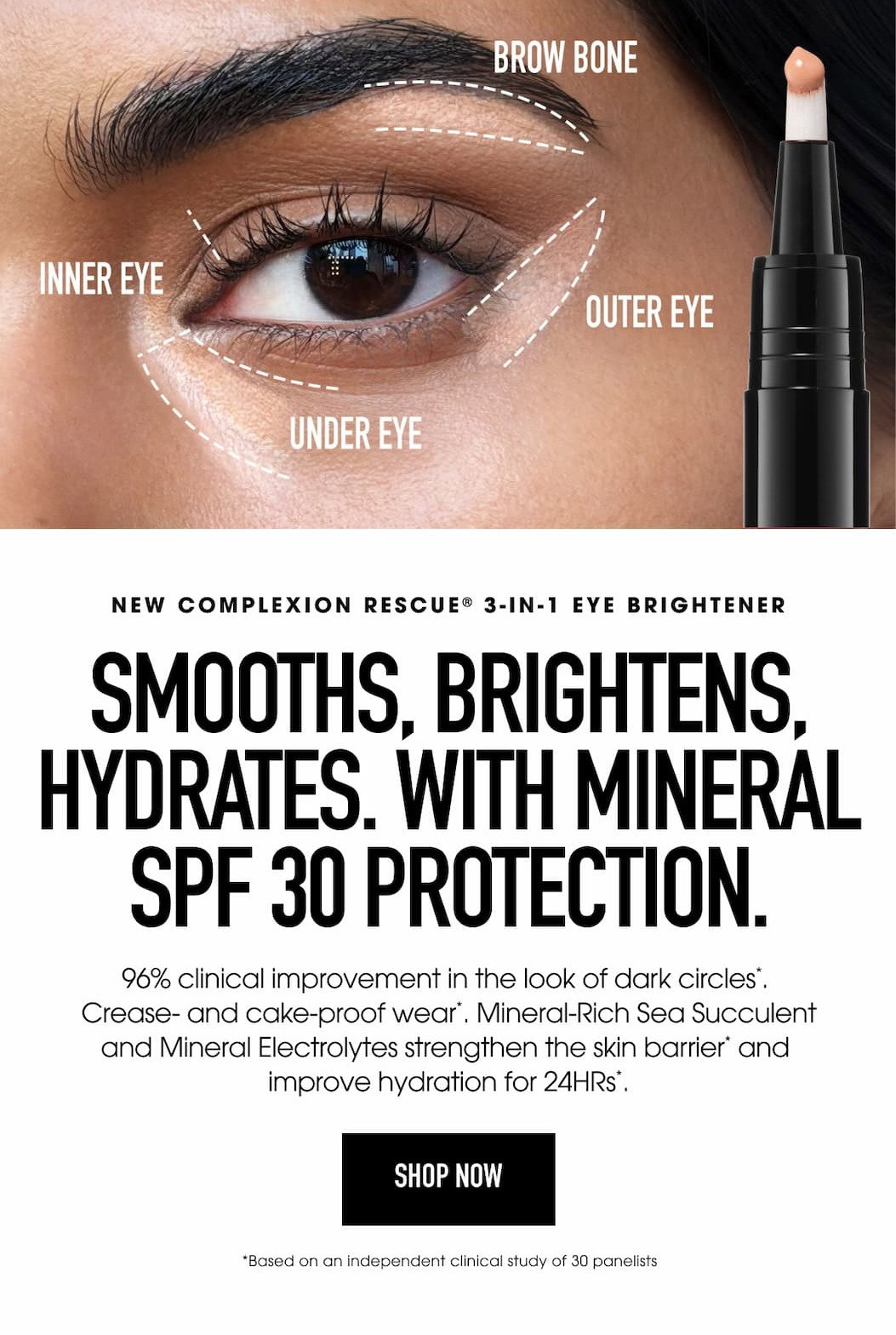 Complexion rescue 3-in-1 eye brightener 