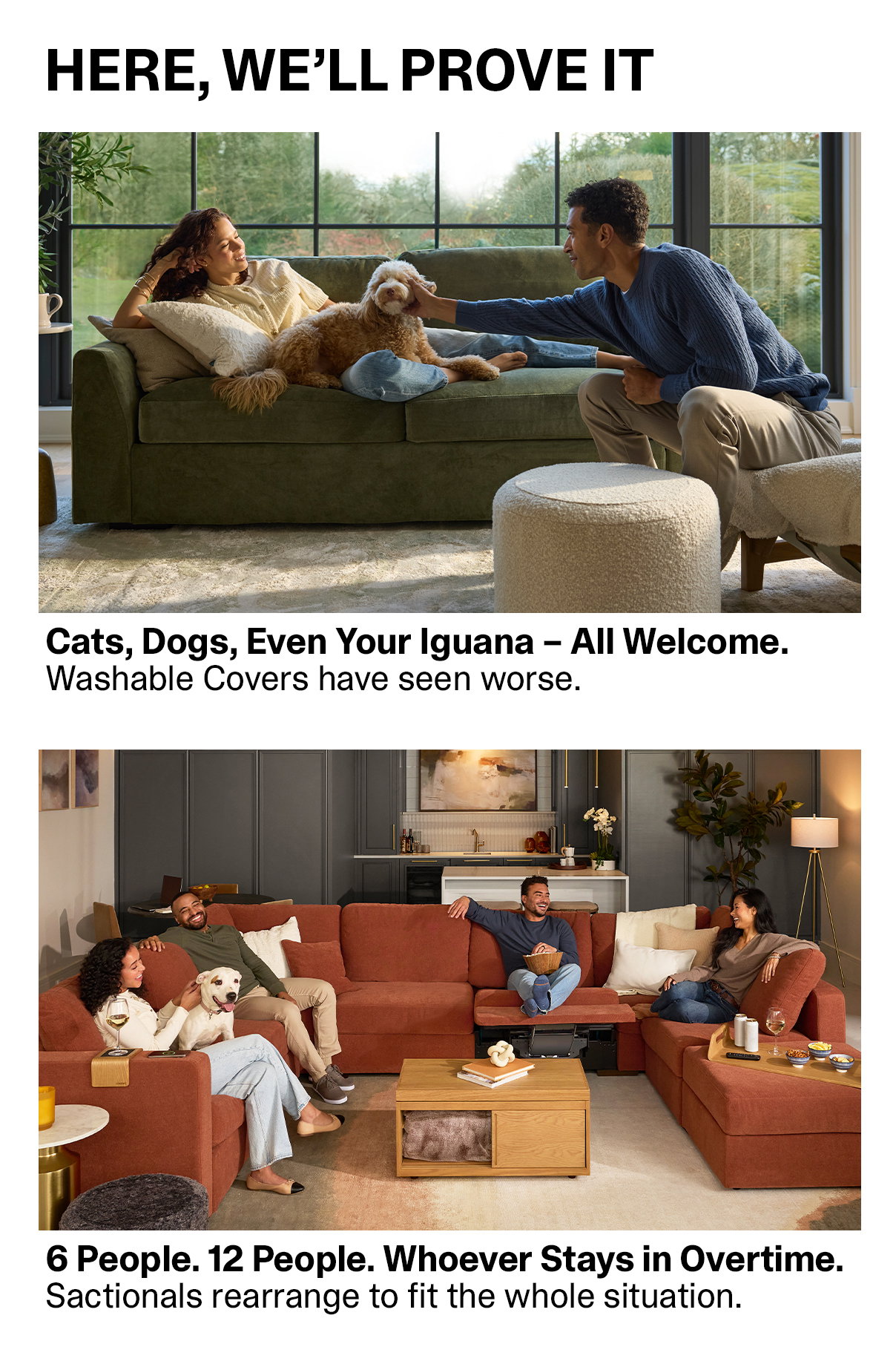 The World Cup has everyone thinking about lineups. Here's ours: a couch that reconfigures for any setup, any crowd, any moment. Sactionals adapt so you never have to compromise - and at 40% off, the only goal left is building it.
