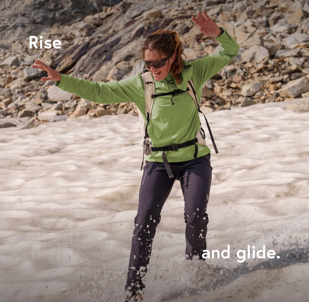 Rise and glide.