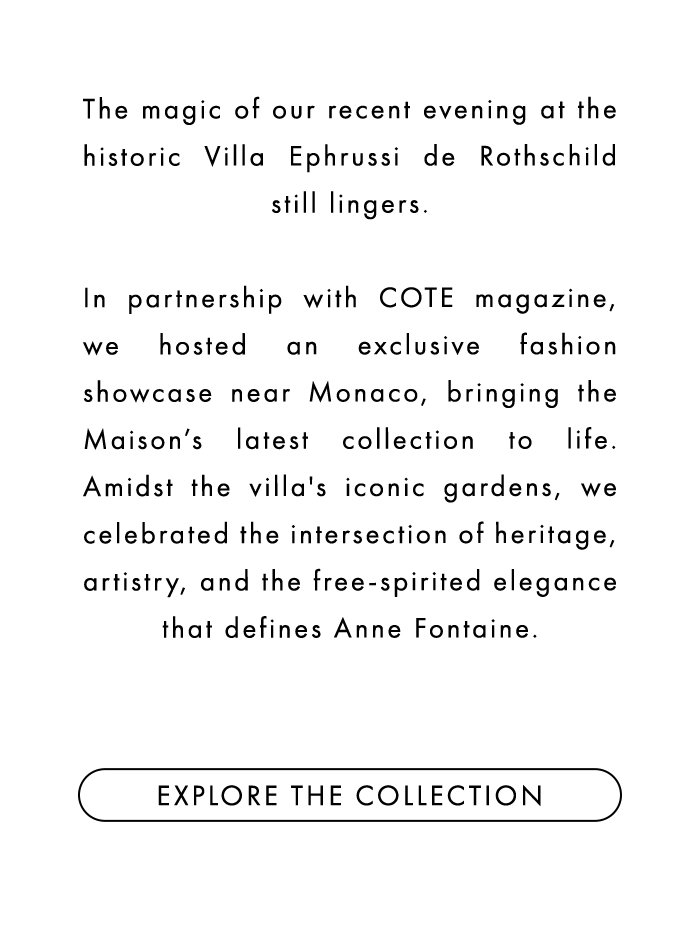 A NIGHT OF ELEGANCE WITH ANNE FONTAINE