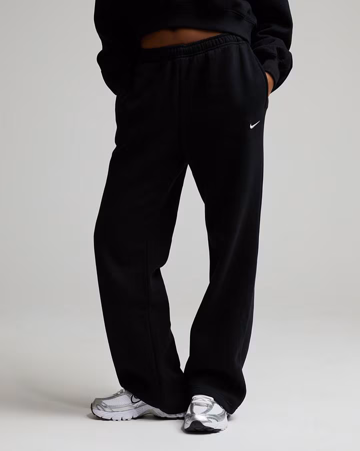 Nike Womens Studio Fleece Open Hem Pant