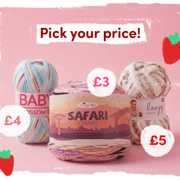 Pick your price: £3, £4 & £5 yarns!