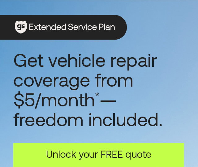 Good Sam Extended Service Plan: Get vehicle repair coverage from $5/month* - freedom included. Unlock your FREE quote