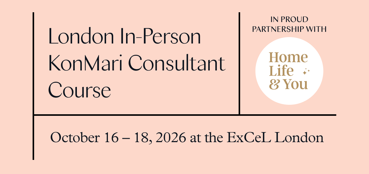 London In-Person KonMari Consultant Course (October 16-18, 2026 at the ExCeL London)