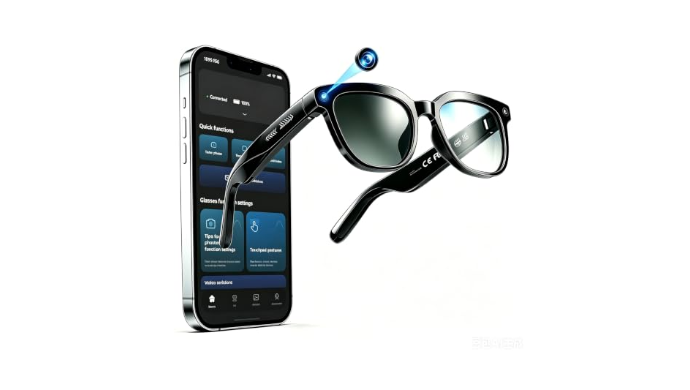AI Smart Glasses with Camera and Audio