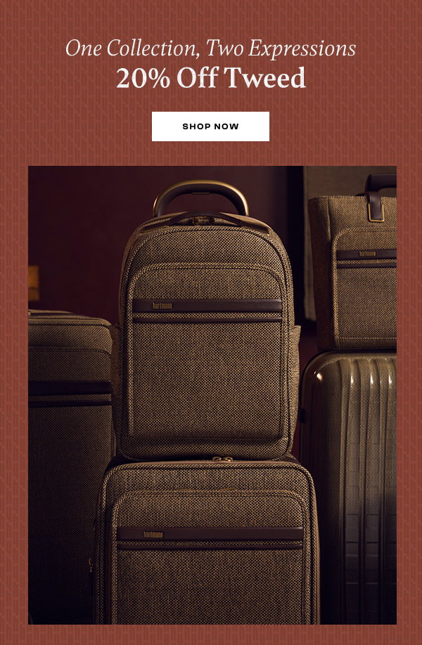One Collection, Two Expressions: 20% Off Tweed