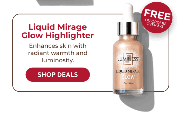 LIQUID MIRAGE GLOW HIGHLIGHTER: Create the perfect radiant base before the festivities begin.