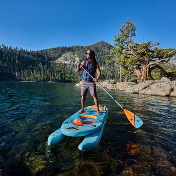 Hyperlite Evolution 9'4-inch 3-In-1 Hybrid Inflatable Paddle Board Package
