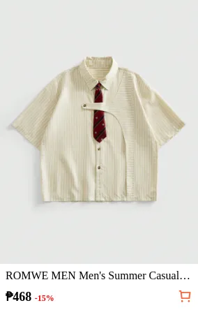 ROMWE MEN Men s Summer Casual...
