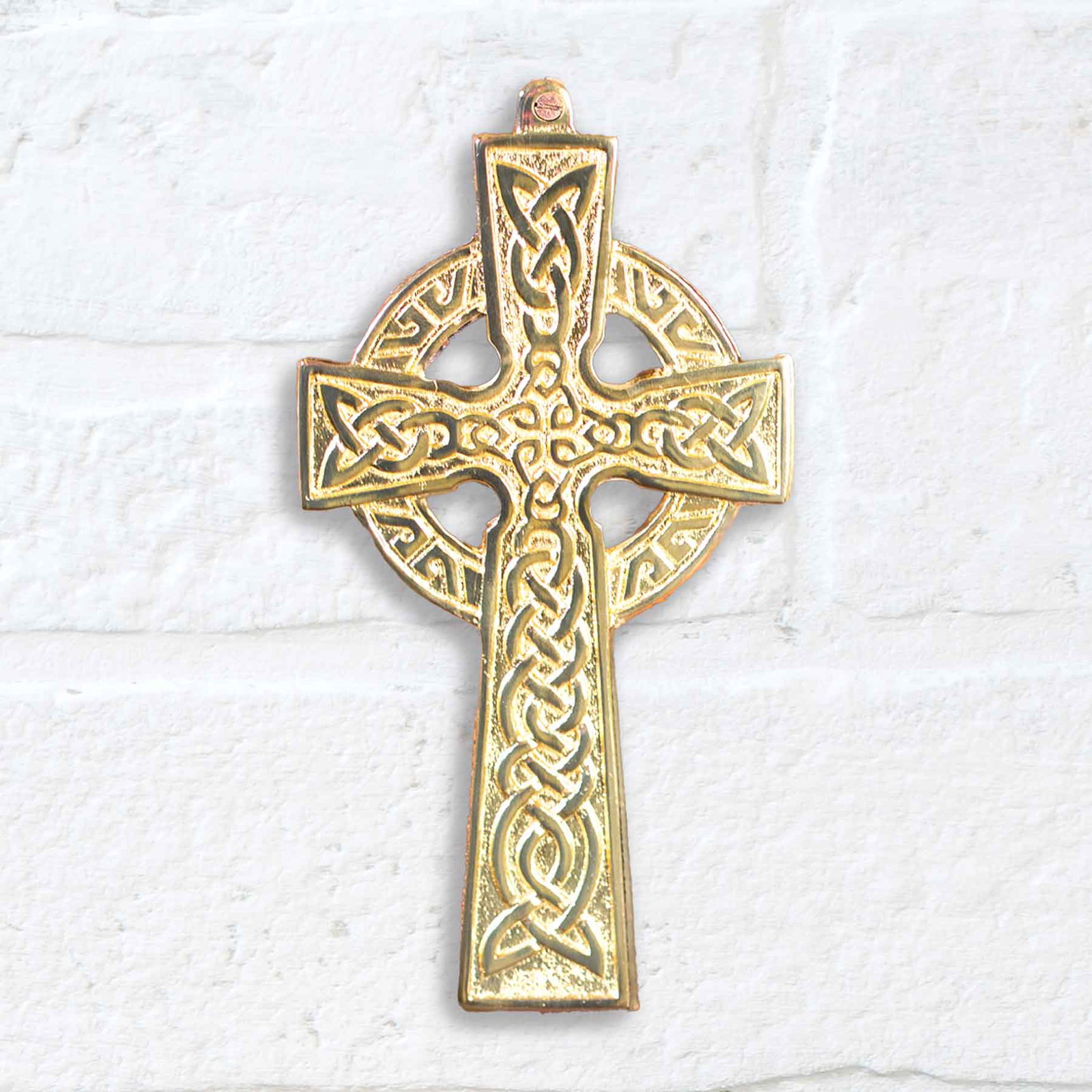 Image of Small Celtic Cross- Brass