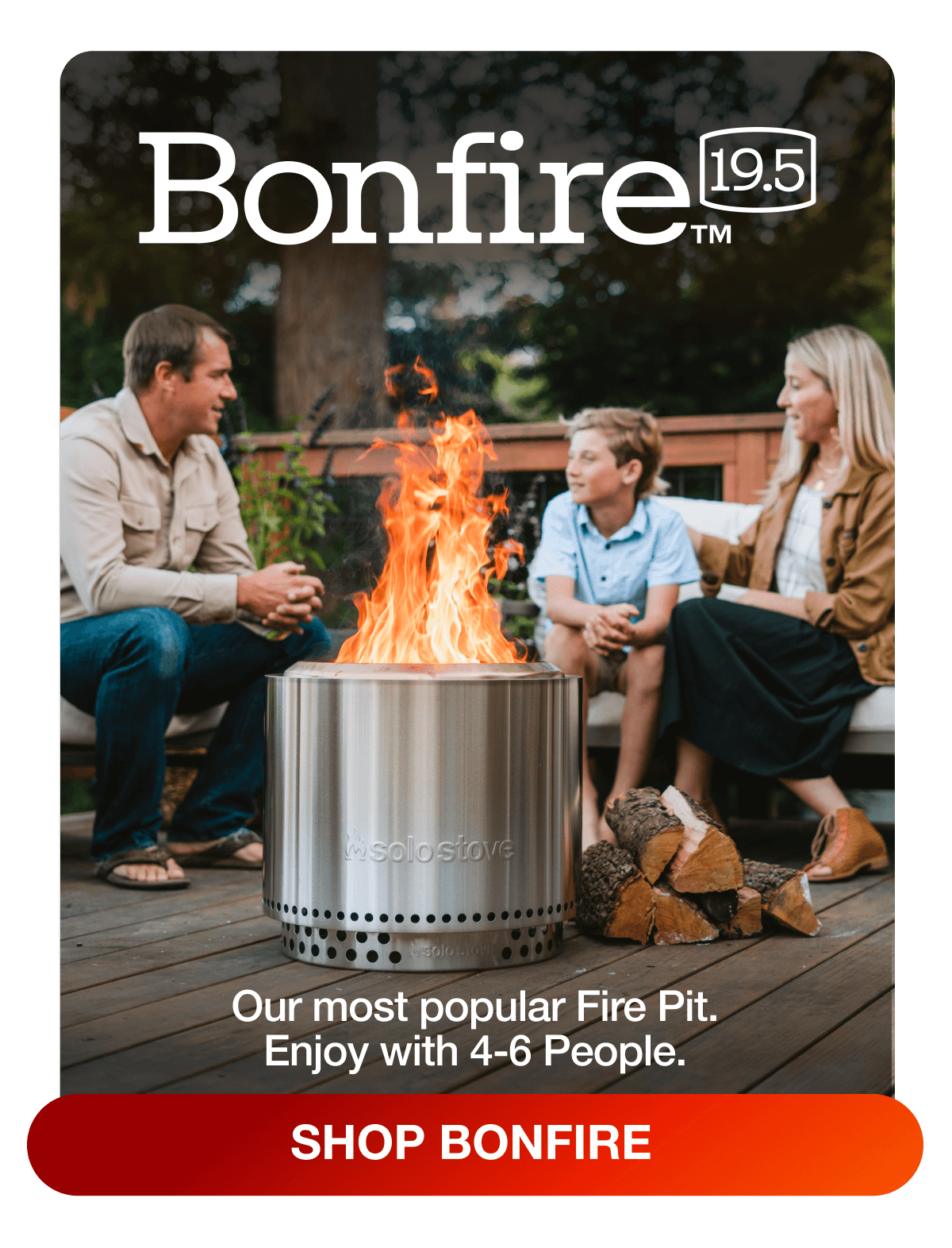 Bonfire 19.5 Fire Pit + Stand Bundle