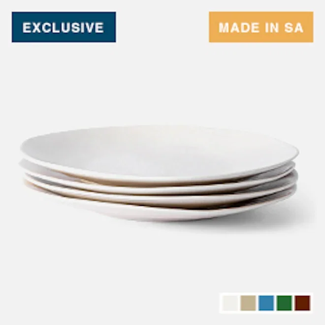 Mervyn Gers Glazed Stoneware Dinner Plates, Set of 4