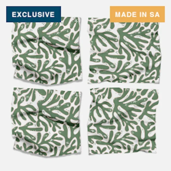 Cara Saven 4 Decor Coral Cove Napkins, Set of 4