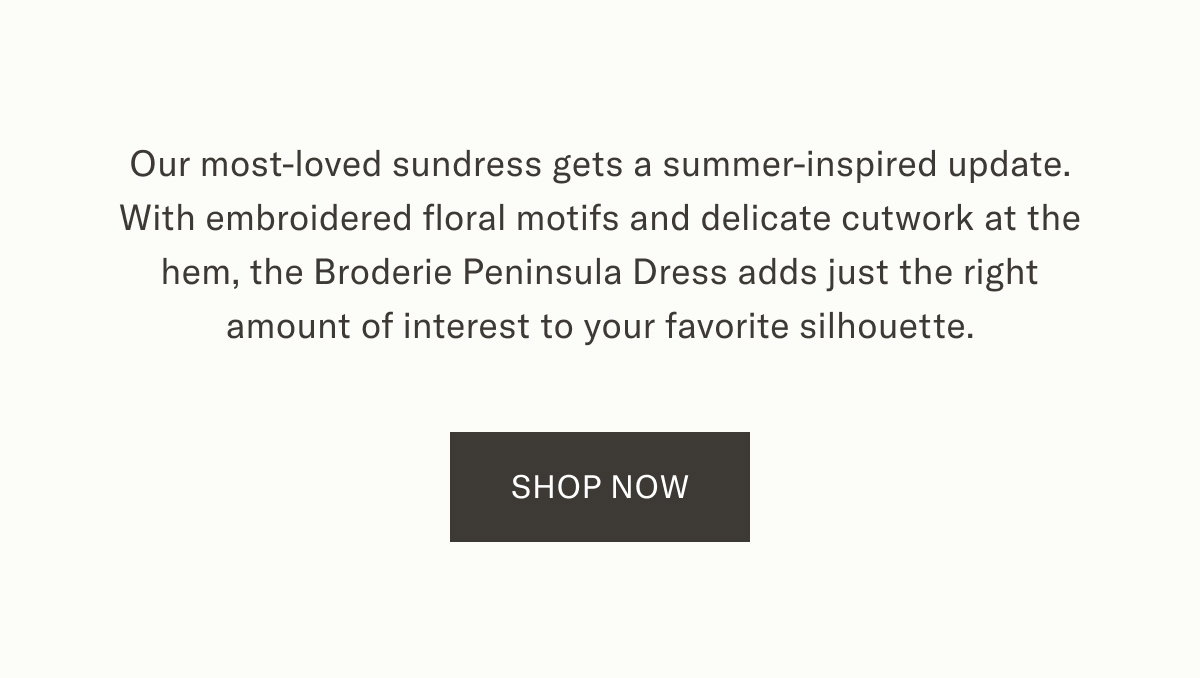 The Broderie Peninsula Dress