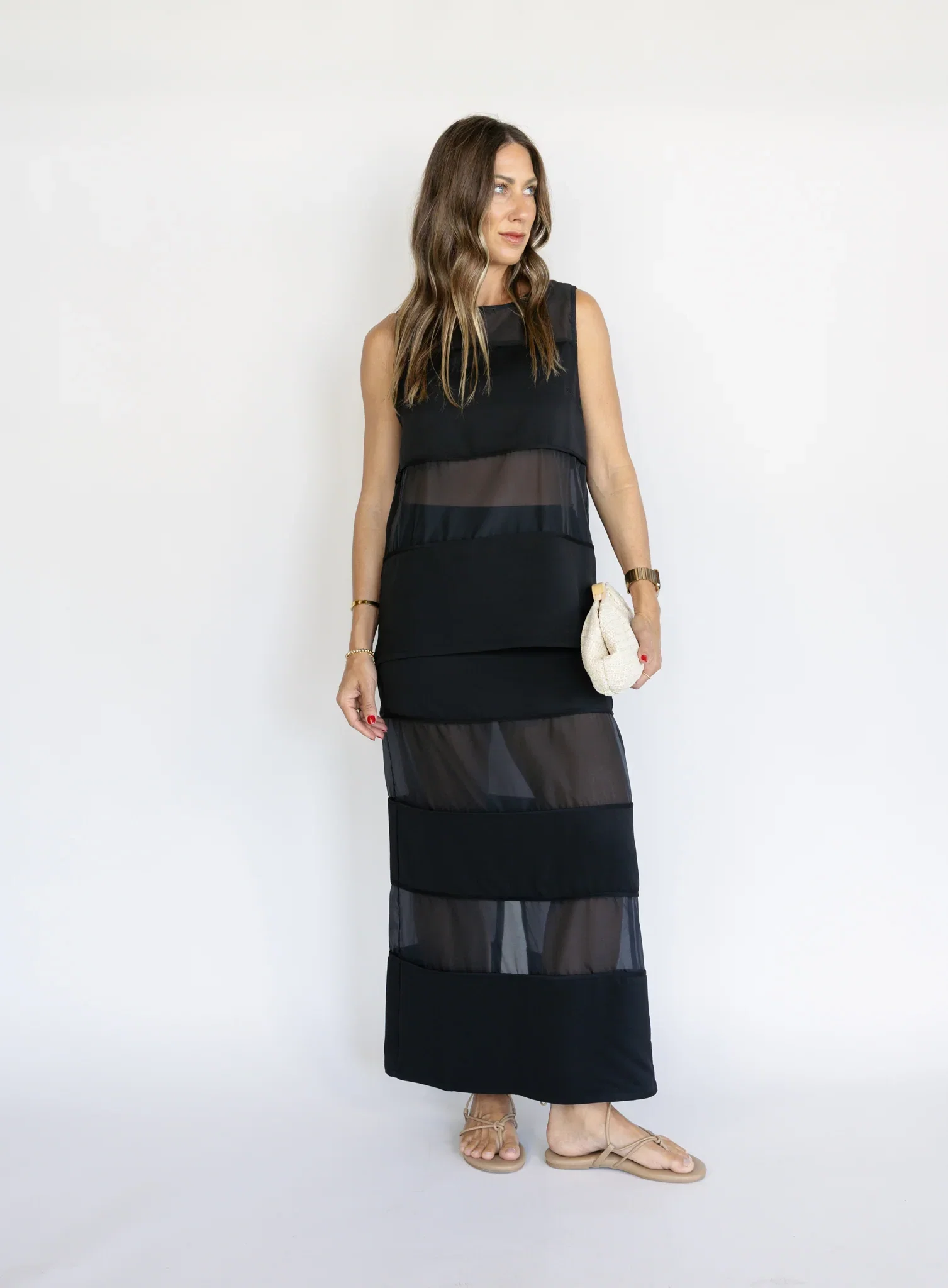 Rene Sheer Panel Skirt