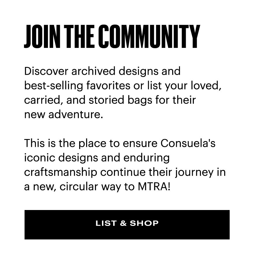 List Your Bag & Shop