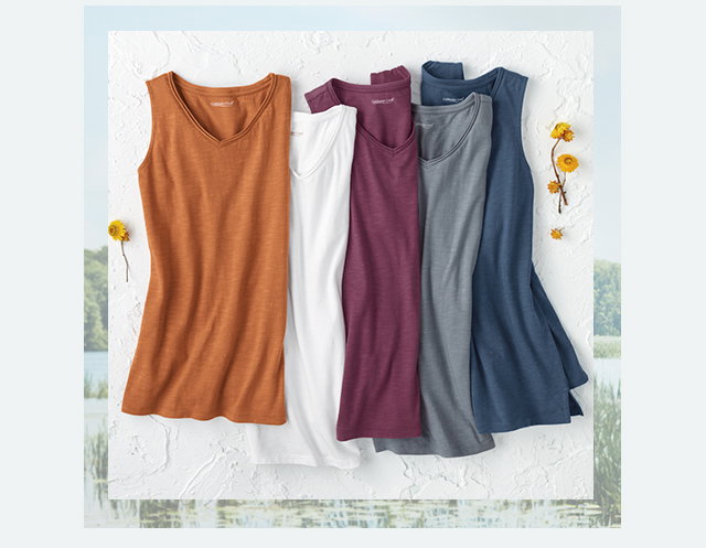 Everyday Ease Sleeveless Slub Tunic