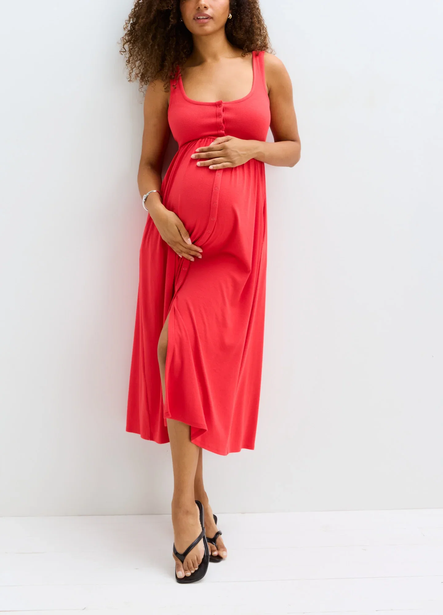 Image of The Softest Rib Nursing Tank Dress