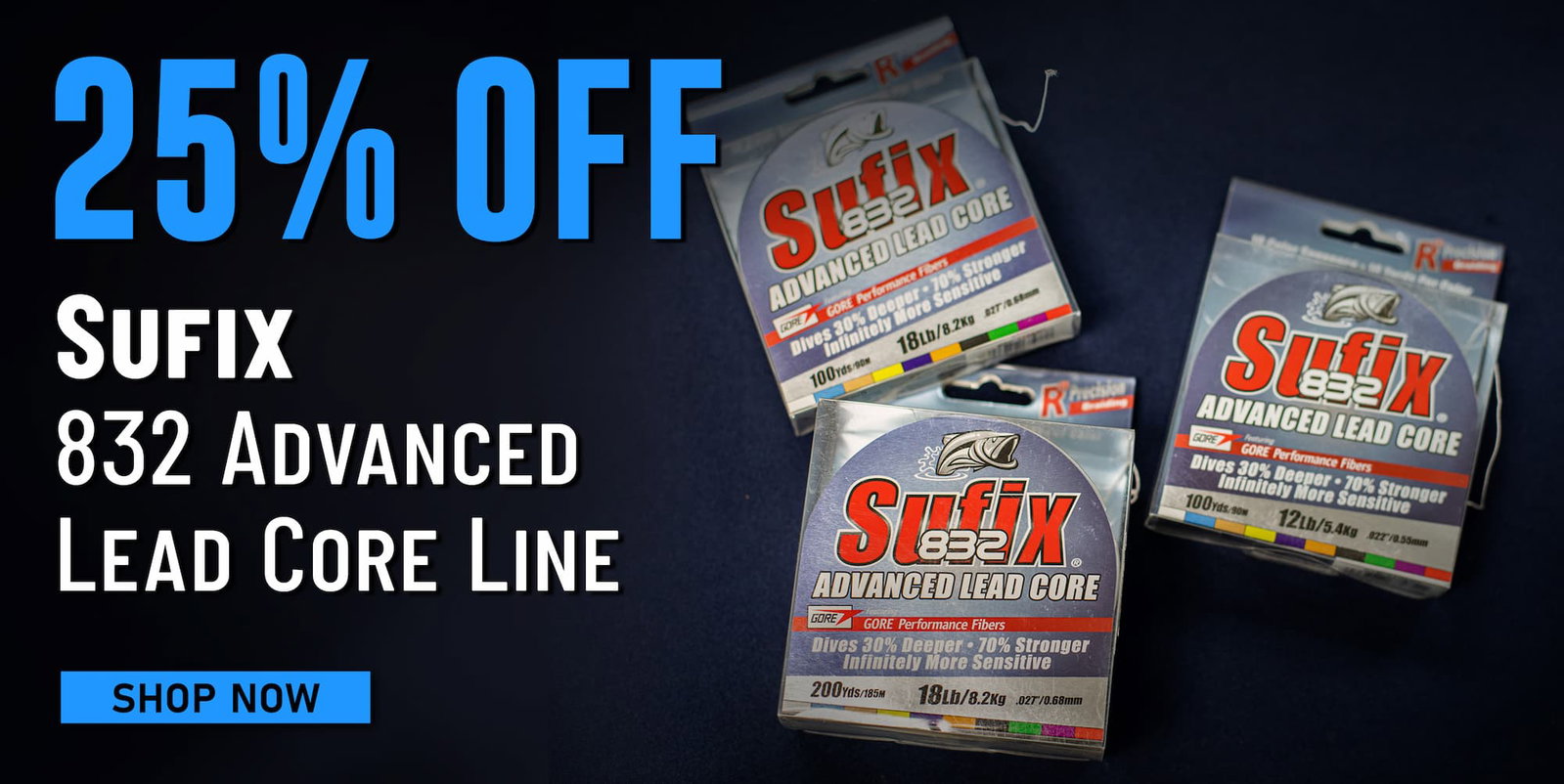 25% Off Sufix 832 Advanced Lead Core Line Shop Now