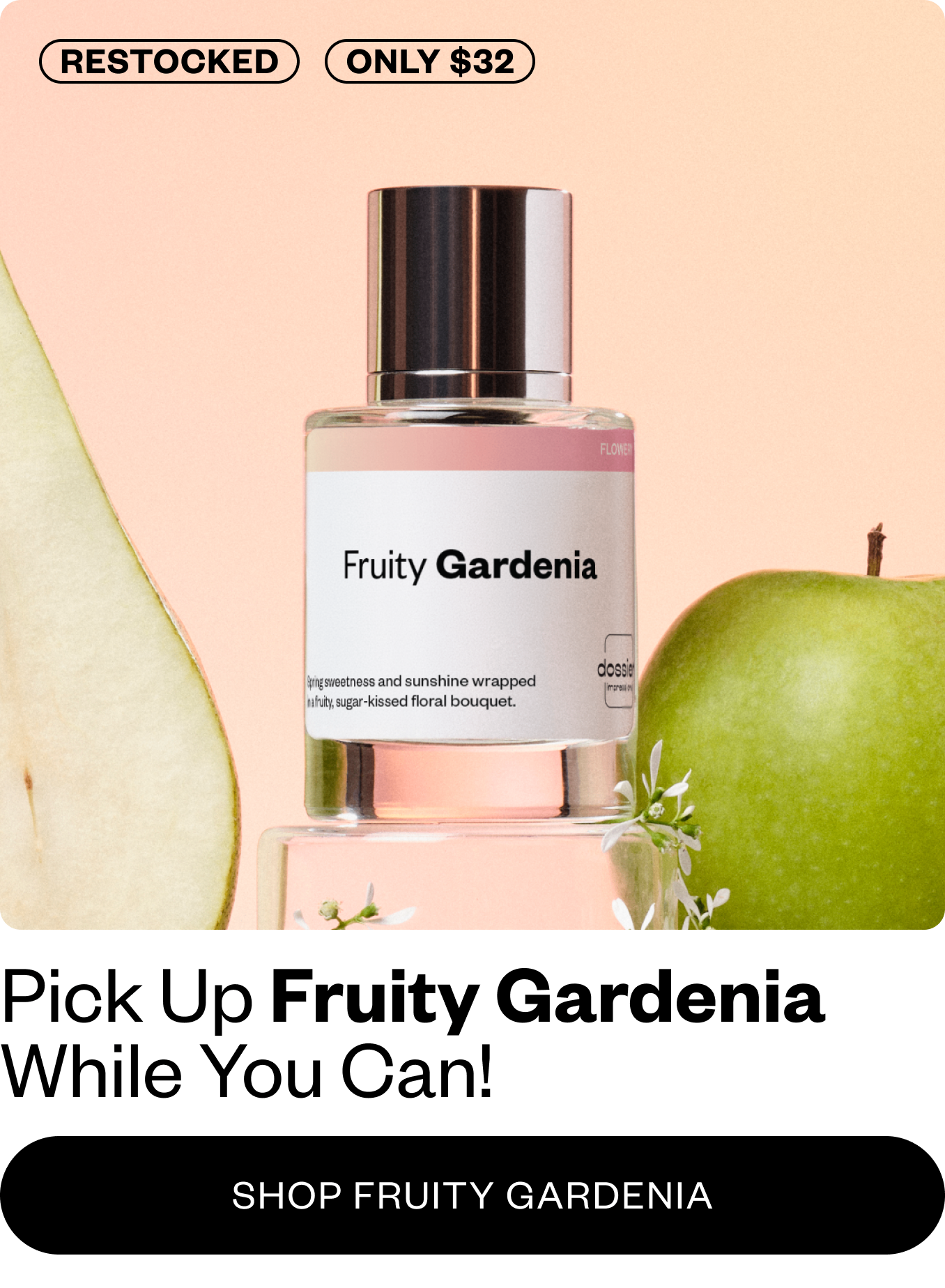 Back in Stock! Fruity gardenia