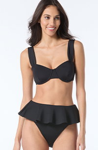 Shop Vince Camuto Underwire Bikini Top in Scuba
