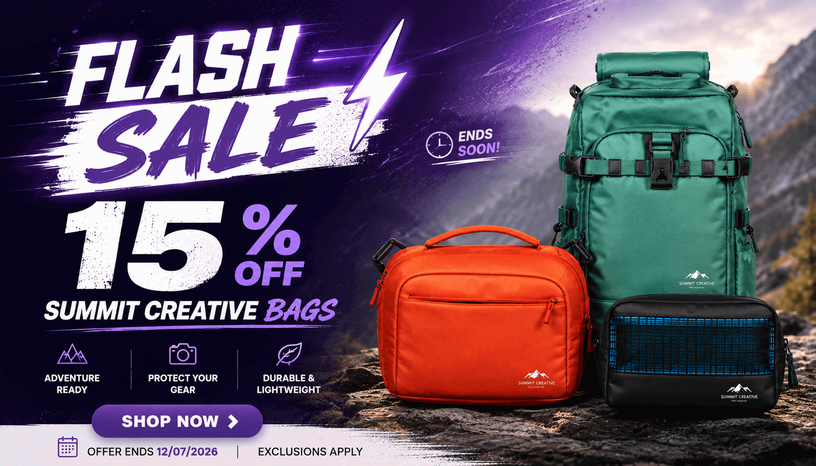Summit Creative Bags Flash Sale