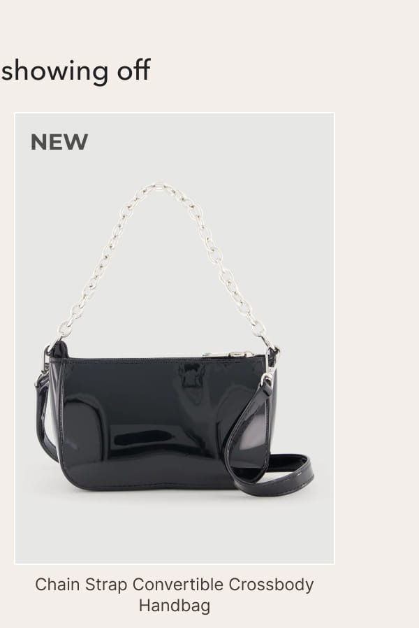 Shop Chain Strap Convertible Crossbody Handbag