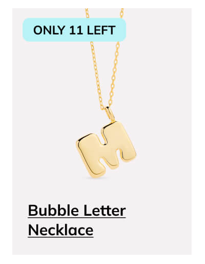 Bubble Letter Necklace