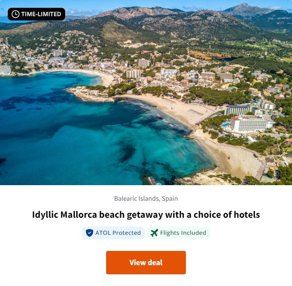 Idyllic Mallorca beach getaway with a choice of hotels