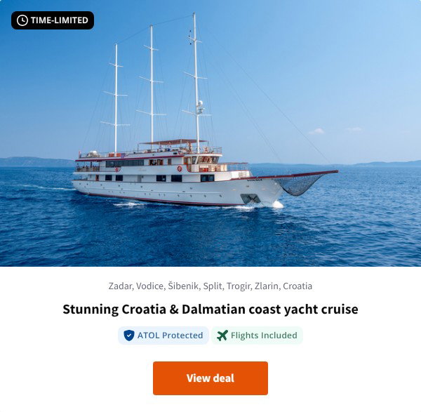 Stunning Croatia & Dalmatian coast yacht cruise