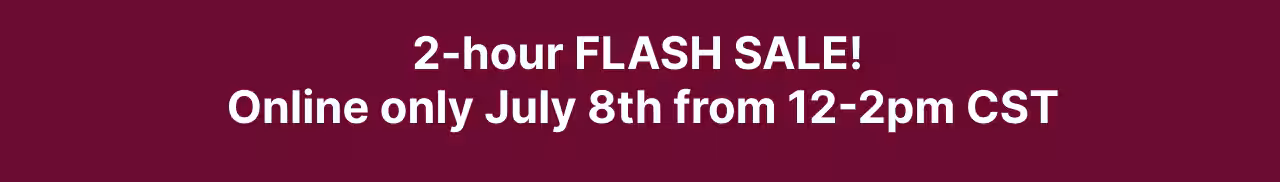 2-hour Flash sale!