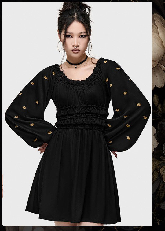 Nocturne Eye Mini Dress