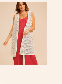 Model wearing maurices clothing.