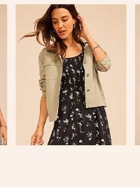 Model wearing maurices clothing.