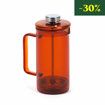 La cafetière à piston orange
