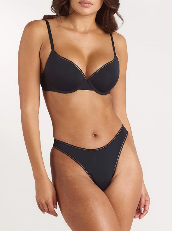 Comfort high push up bra latte. 