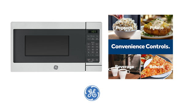 Countertop Microwave Oven, 700-watt Compact 0.7 Cu Ft, Stainless Steel
