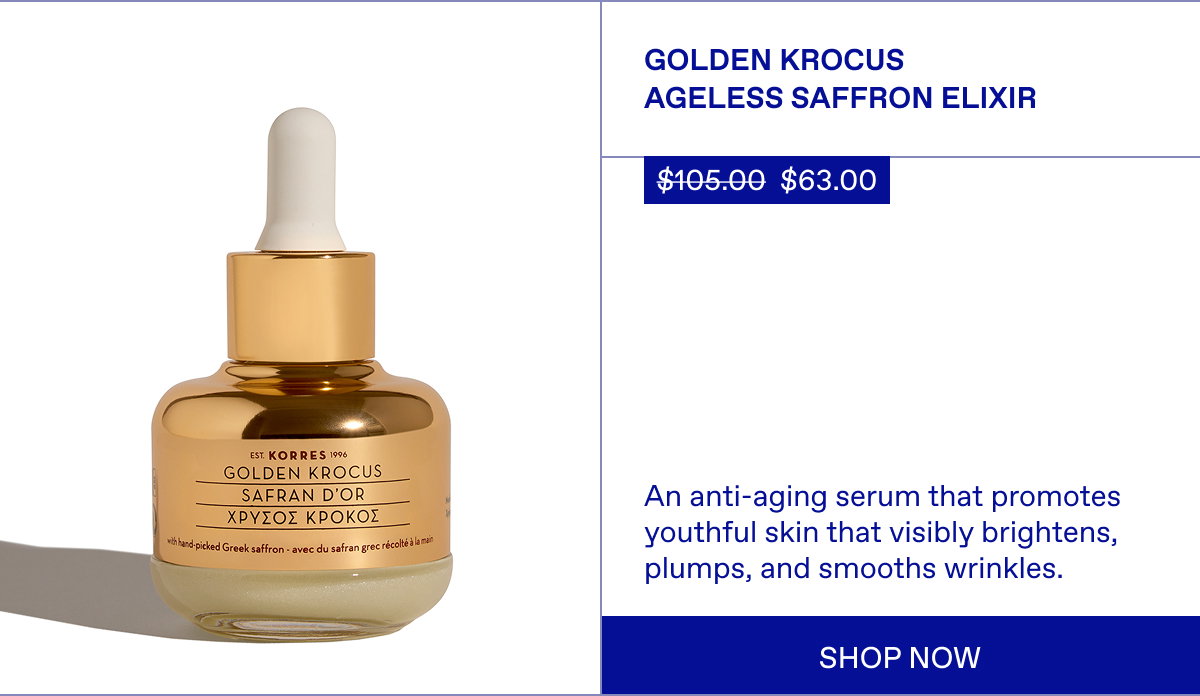 Golden Krocus Ageless Saffron Elixir