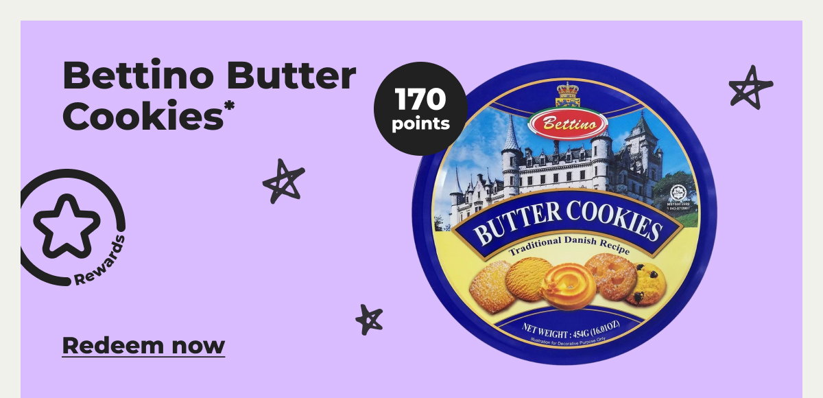 Bettino Butter Cookies* - Redeem now