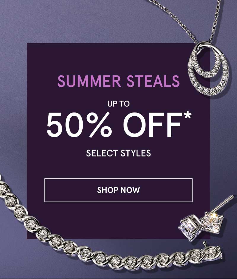 Diamond pendant chain, studs & tennis bracelet. Summer Steals. Up to 50% OFF Select Styles. Click here to shop now