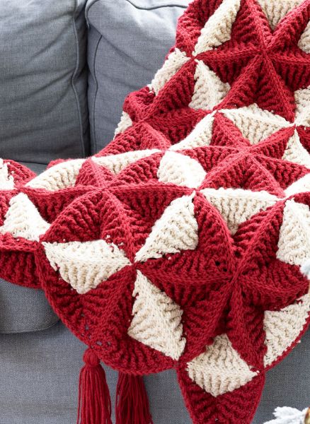 Free Crochet 3D Star Blanket Pattern