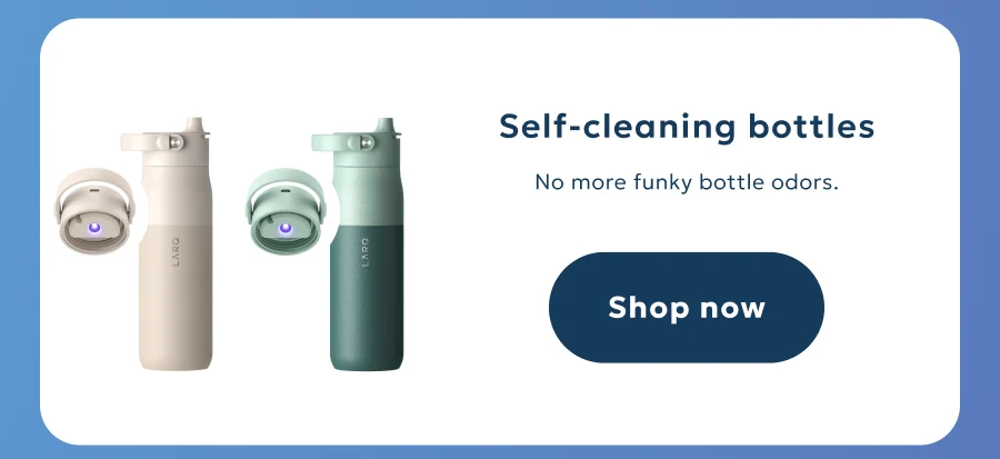 Self-cleaning bottles