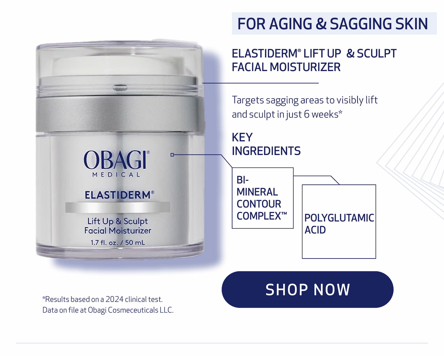 FOR AGING AND SAGGING SKIN. SHOP NOW.