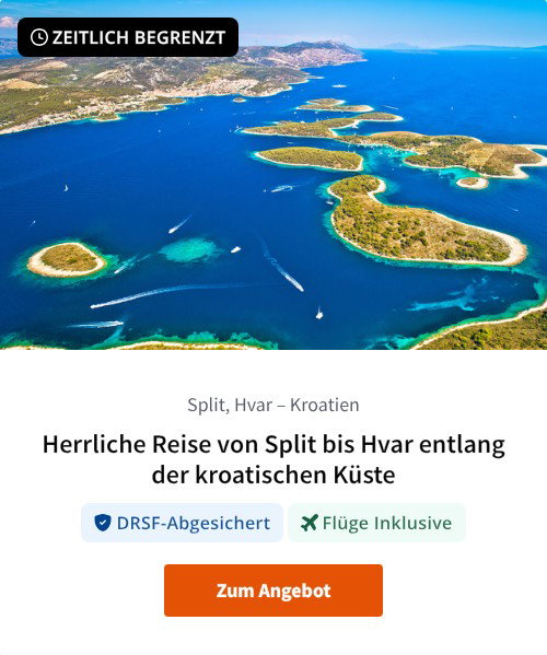 Herrliche Reise von Split bis Hvar entlang der kroatischen Küste