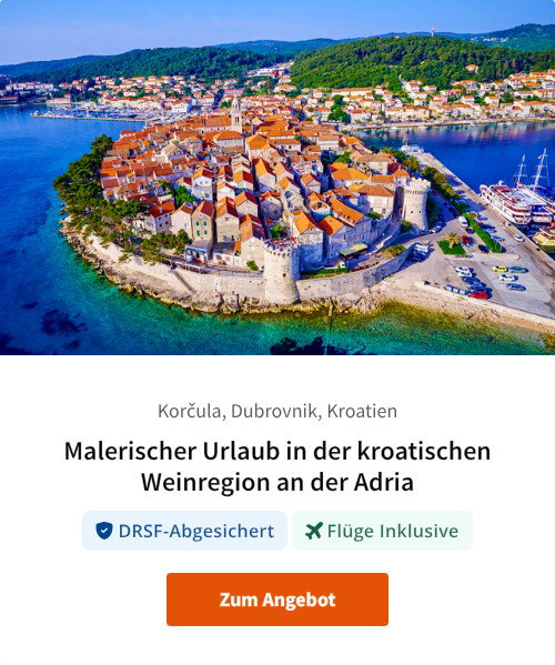 Malerischer Urlaub in der kroatischen Weinregion an der Adria